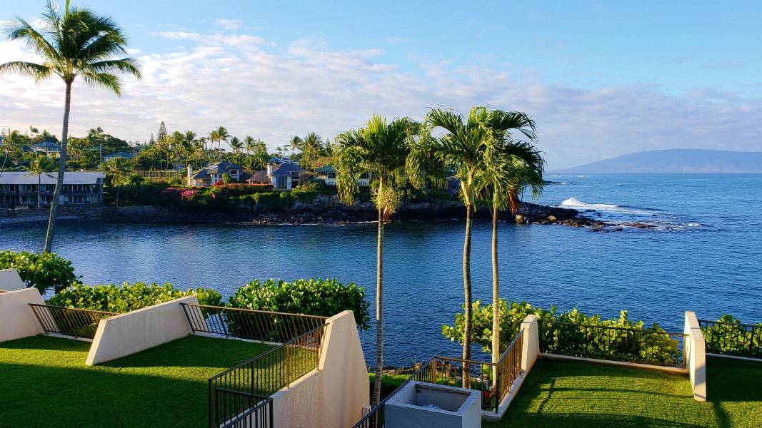 bay and ocean view from condo lanai