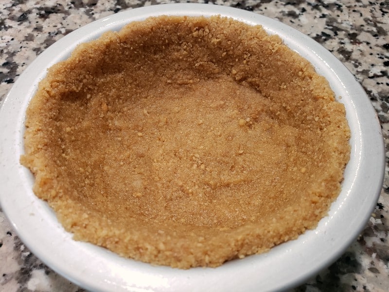 graham cracker crust pressed into a 6 inch pie pan