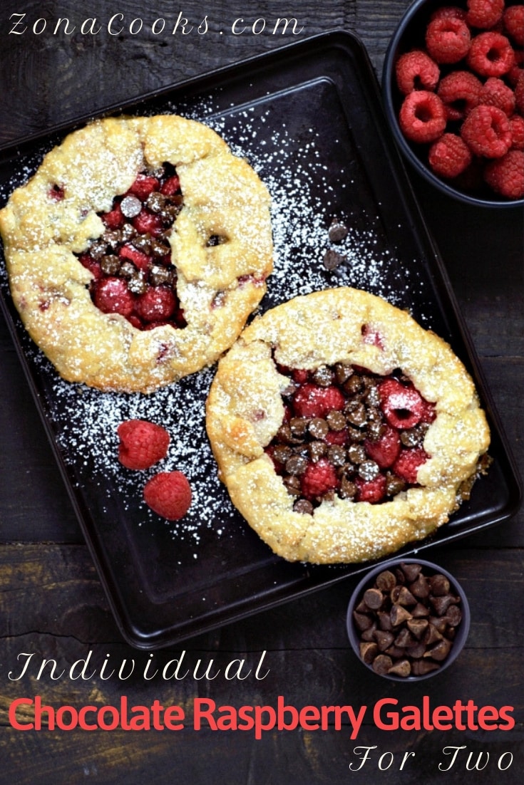 Individual Chocolate Raspberry Galettes Recipe for Two