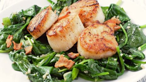 Scallops and Spinach (20 minutes) • Zona Cooks