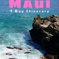 Girl's Trip Maui 7 Day Itinerary