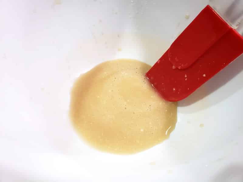powdered sugar glazed mixed in a bowl