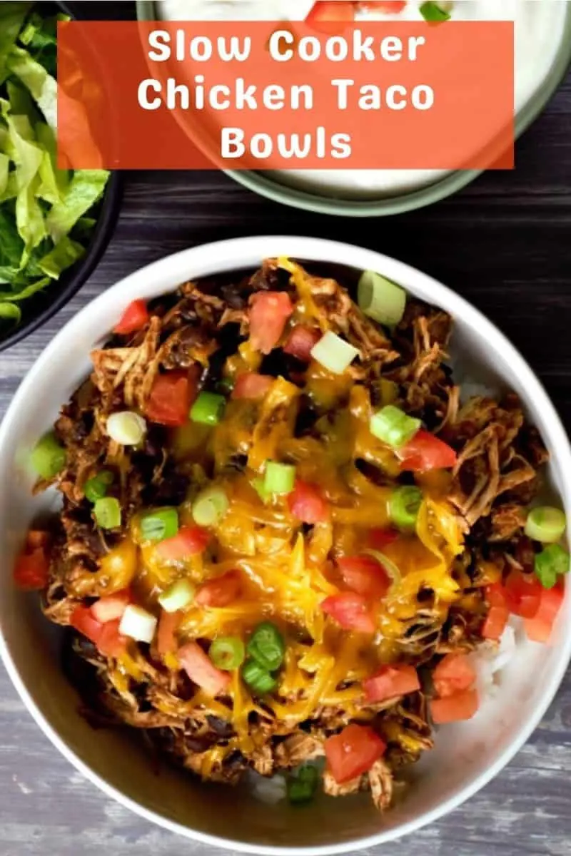 Easy Chicken Taco Bowls for Two • Zona Cooks