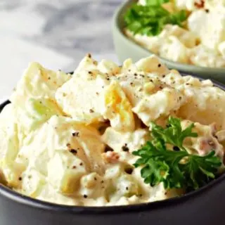 Potato Salad in two bowls.