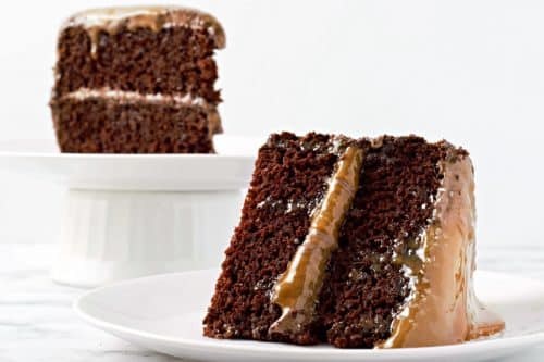 Salted Caramel Chocolate Cake • Zona Cooks