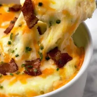 Mashed Potato Casserole in a casserole dish.