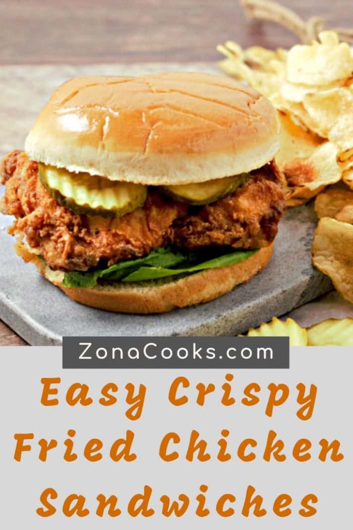 Buttermilk Fried Chicken Sandwich • Zona Cooks