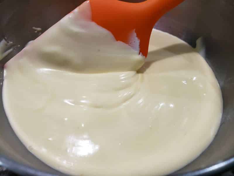 heavy whipping cream folded into mascarpone mixture