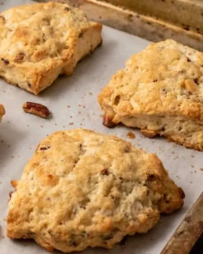 Butter Pecan White Chocolate Scones
