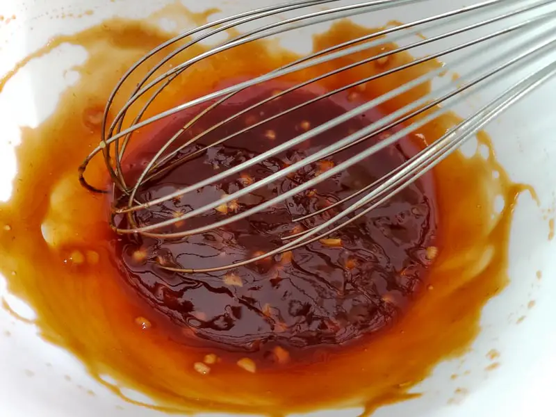 glaze whisked in a bowl.