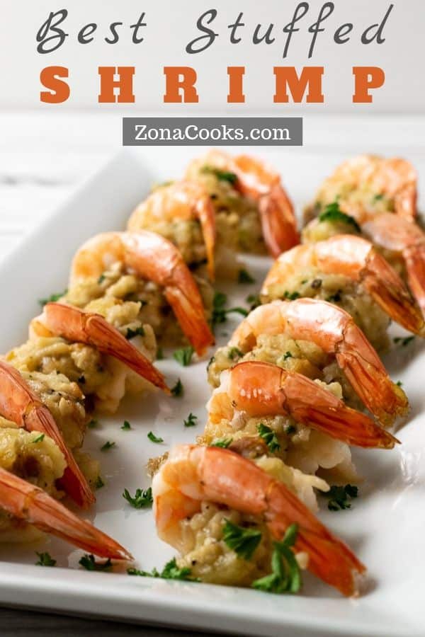 Easy Baked Stuffed Shrimp (20 min) • Zona Cooks