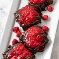 Brownies with Raspberry Sauce