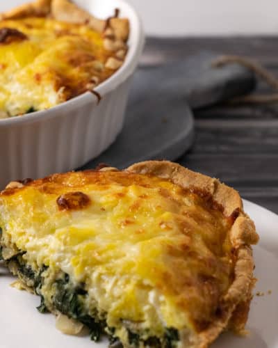 Spinach Artichoke Quiche