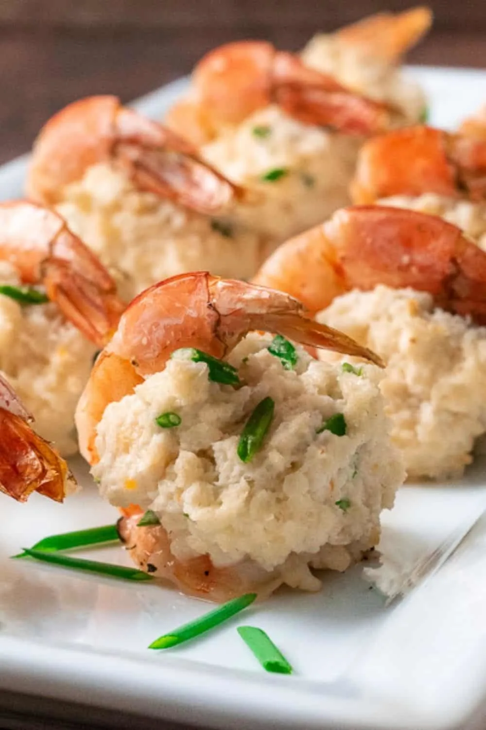 Crab Stuffed Shrimp on a tray.