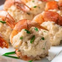 Crab Stuffed Shrimp on a tray.