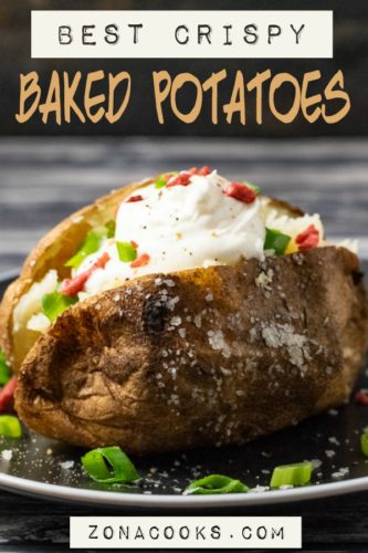 Baked Potatoes in Toaster Oven for Two (3 Ingredients) • Zona Cooks