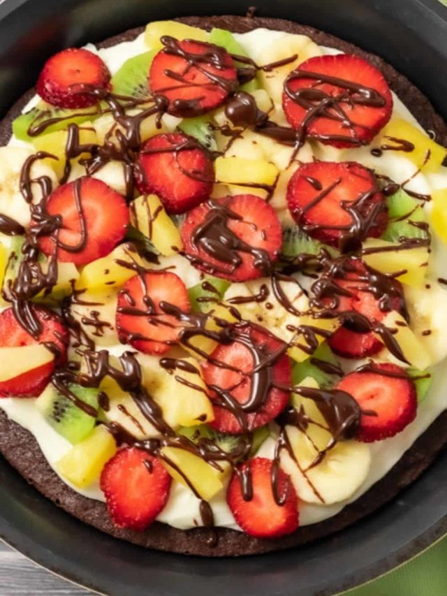 Easy Fruit Brownie Dessert