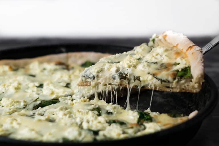 Goat Cheese and Spinach Pizza • Zona Cooks