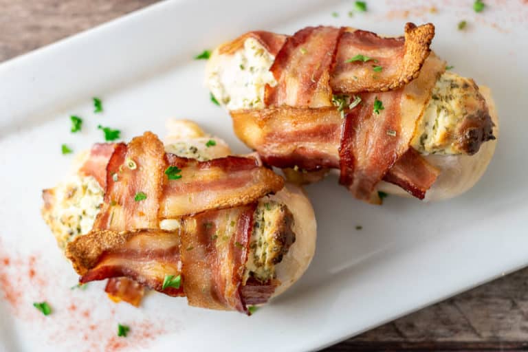 Bacon Wrapped Cream Cheese Chicken 4 Ingredients And 35 Minutes • Zona Cooks 1613