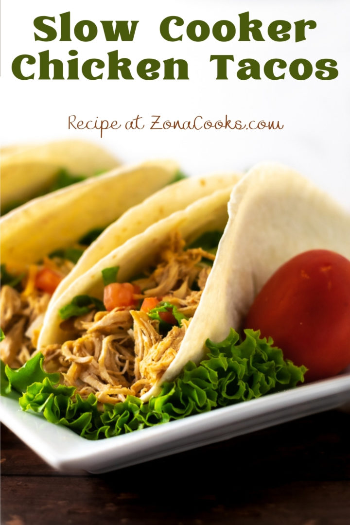 chicken tacos on a platter.