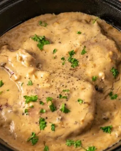 Pork Chops with Apple Cider Gravy