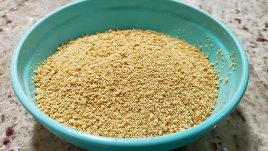 graham crumbs in a bowl