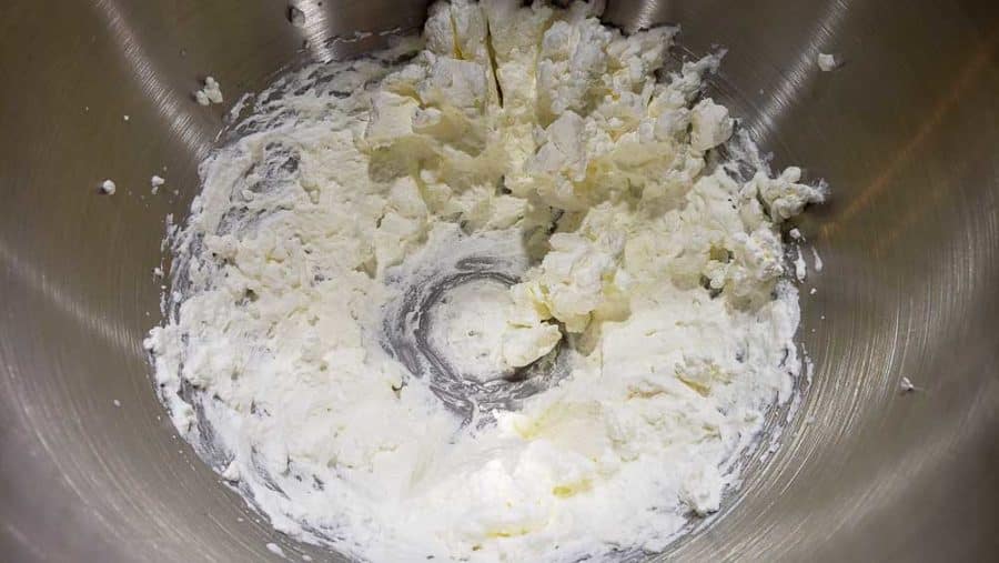 heavy cream whipped into soft peaks