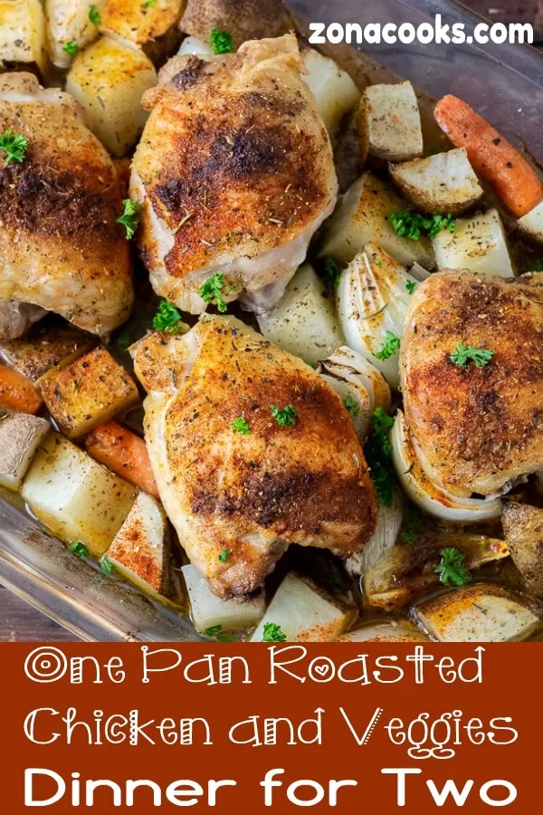 Baked Chicken Thighs with Potatoes and Carrots (Just 9 Ingredients ...