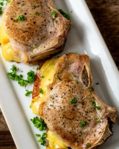 Smoked Gouda and Bacon Stuffed Pork Chops