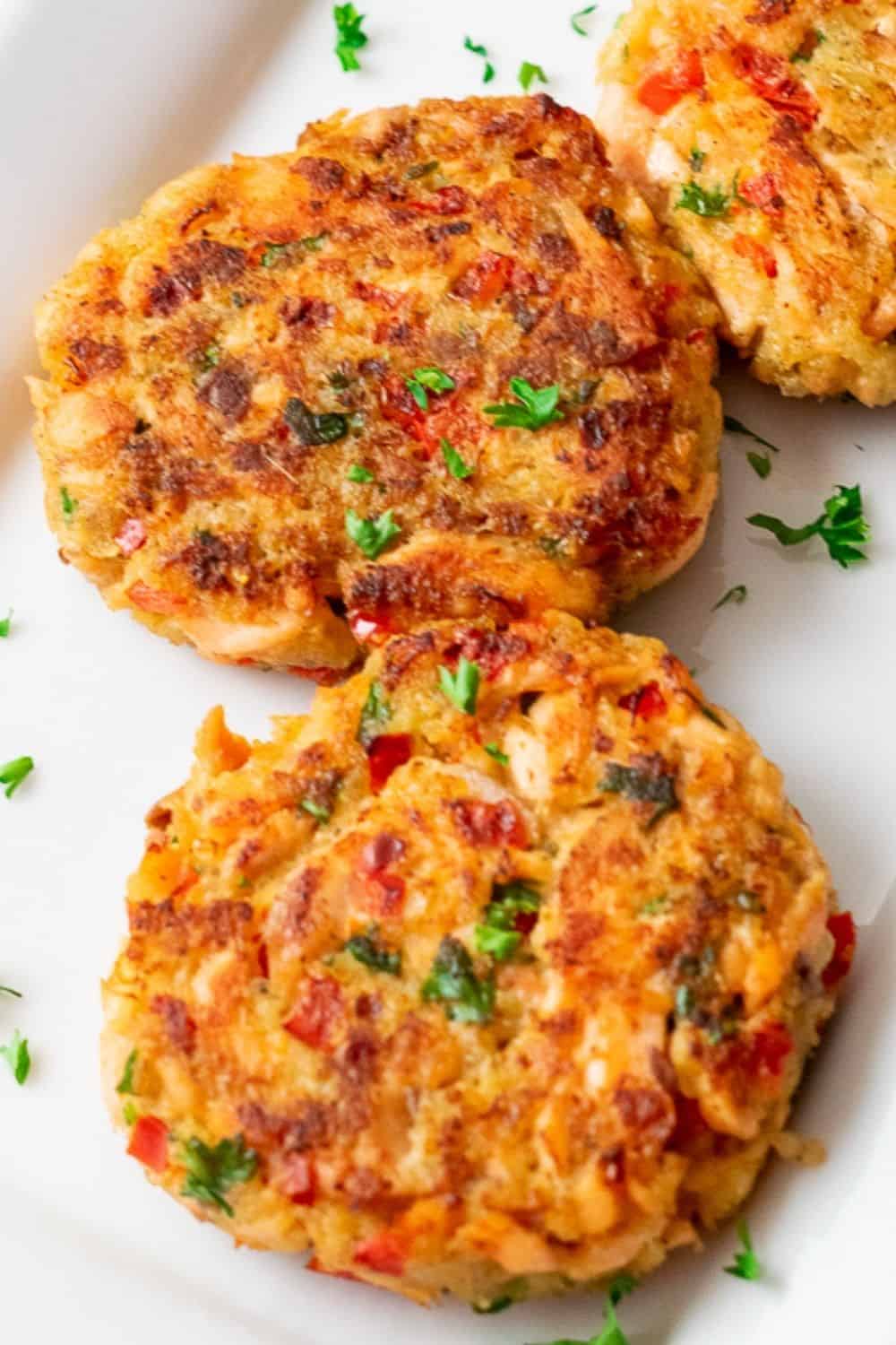 Fried Salmon Patties with Bell Peppers (35 Min) • Zona Cooks