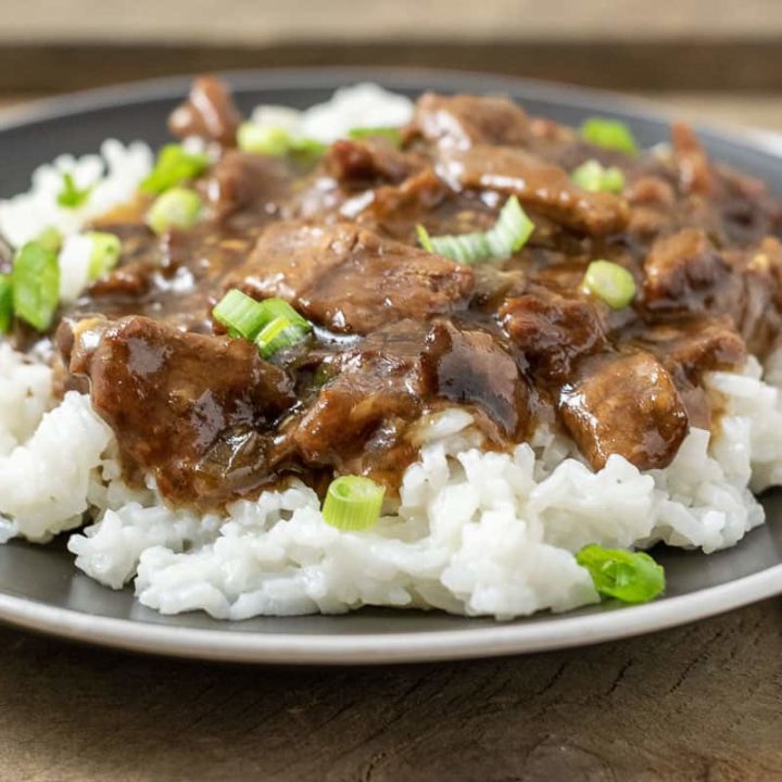 Crockpot Mongolian Beef for Two
