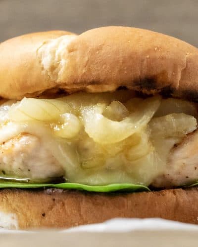 French Onion Chicken Sandwich