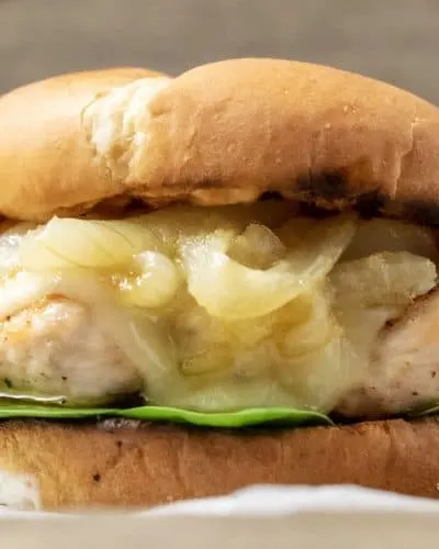 French Onion Chicken Sandwich