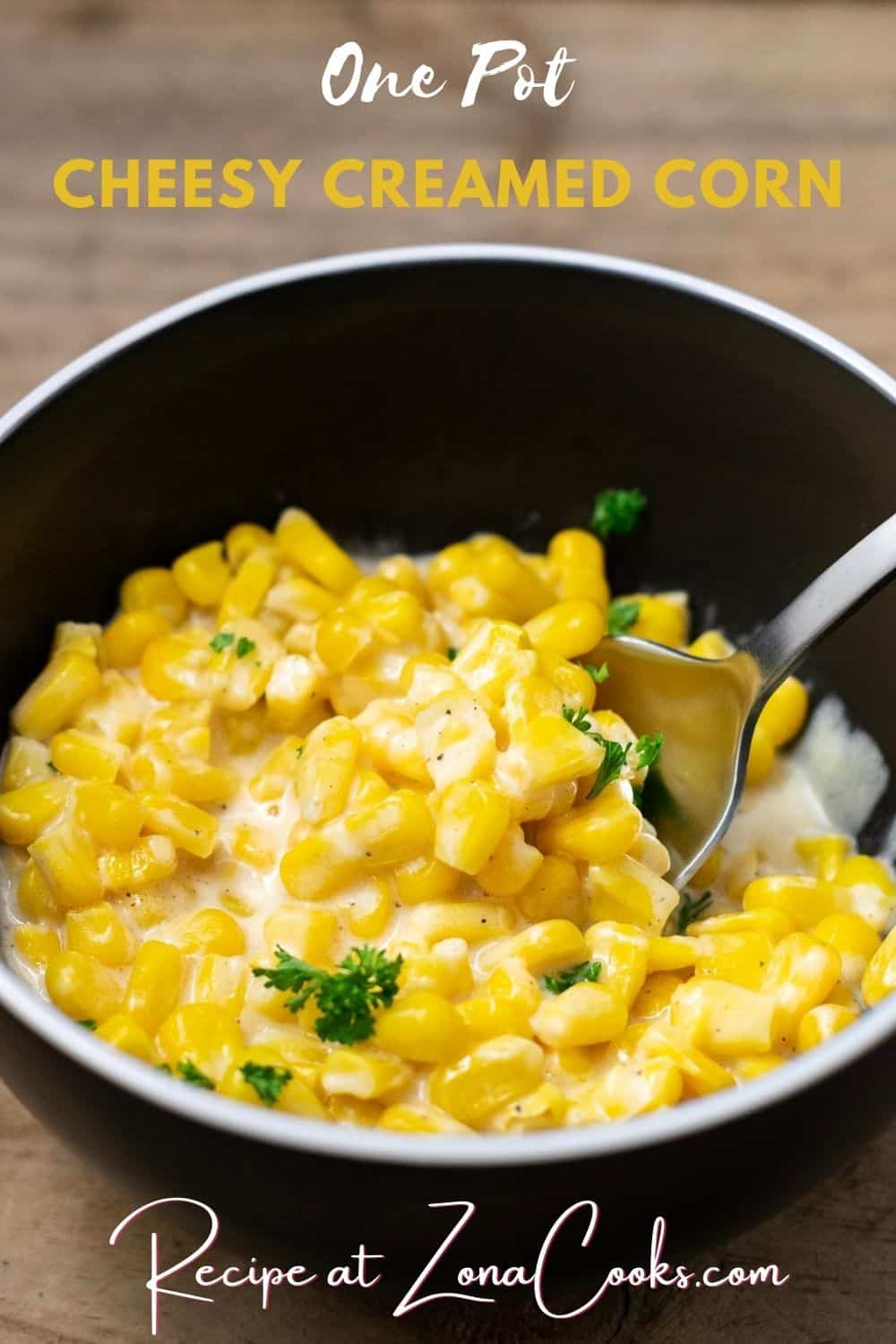 Cheesy Creamed Corn (15 Min) • Zona Cooks