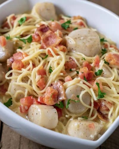 Scallops and Bacon Pasta
