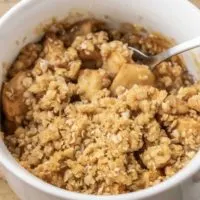 Salted Caramel Apple Crisp