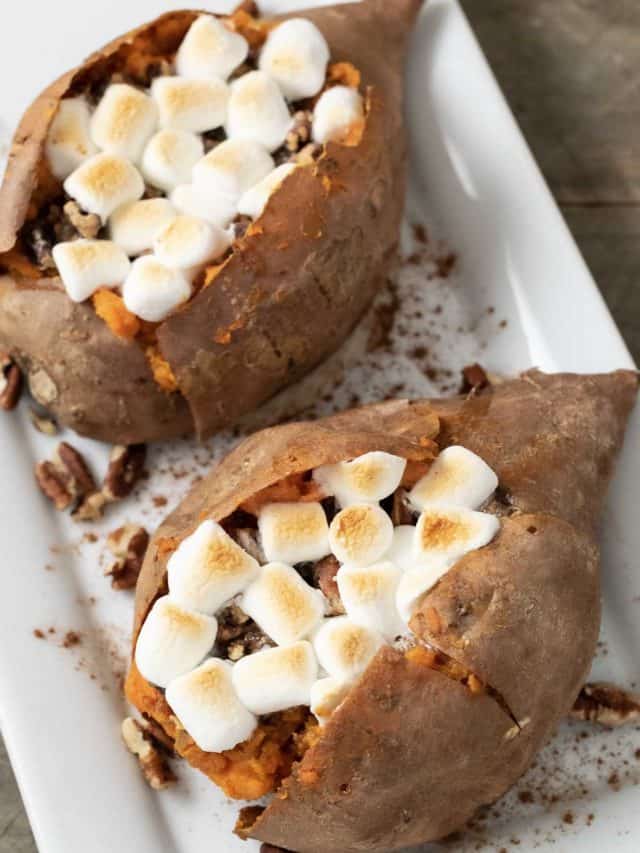 10 Ingredient Stuffed Sweet Potatoes • Zona Cooks