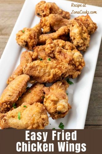 Easy Homemade Crispy Chicken Wings • Zona Cooks