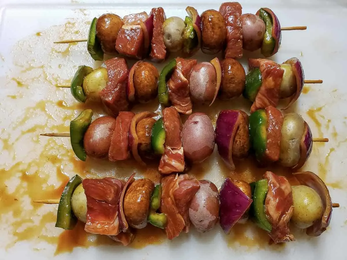 Steak and Veggie Skewers Recipe - Magnolia