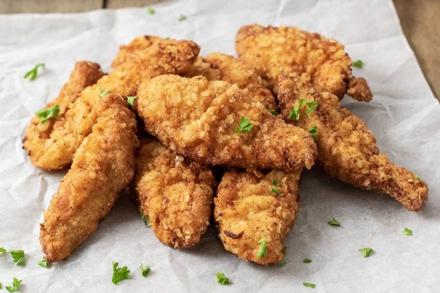 Pan Fried Chicken Strips • Zona Cooks