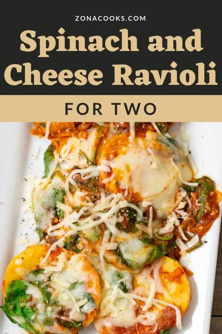 a platter filled with Easy Spinach and Cheese Ravioli.