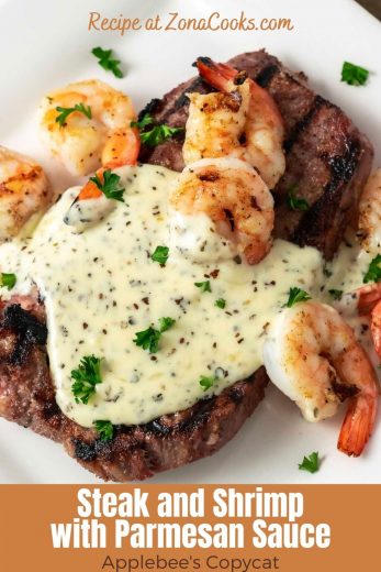 Steak and Shrimp Parmesan Applebee's Copycat (30 min) • Zona Cooks
