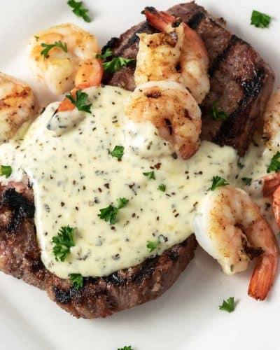 Applebees Steak and Shrimp Parmesan