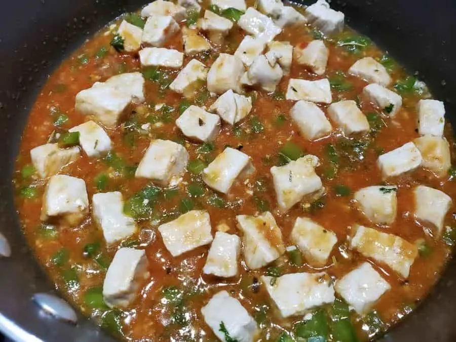 Italian pork mixture cooking in a pan