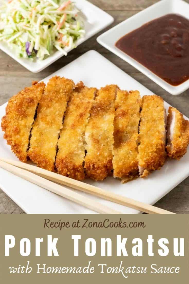 Pork Tonkatsu and Homemade Tonkatsu Sauce (20 min) • Zona Cooks