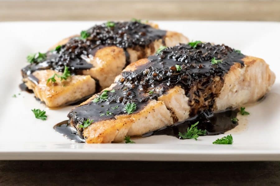 Balsamic Honey Salmon (25 min) • Zona Cooks