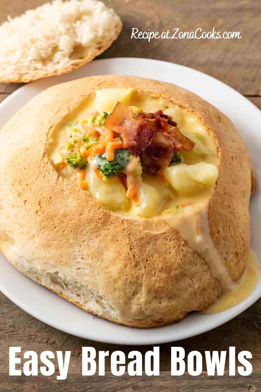 Easy Homemade Bread Bowls for Two • Zona Cooks