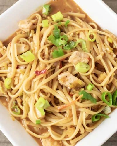 Thai Chicken Peanut Noodles