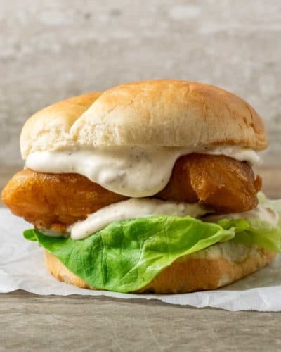 Beer Battered Cod Fish Sandwiches