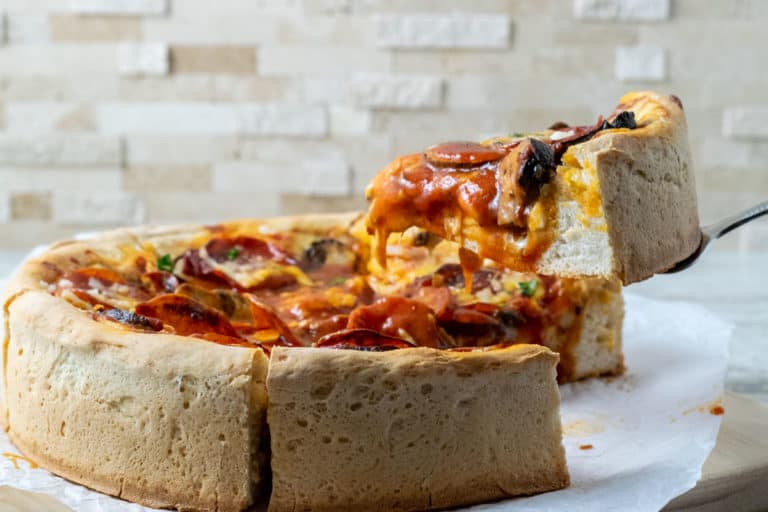 Easy Homemade Deep Dish Pizza for Two (Springform Pan) • Zona Cooks